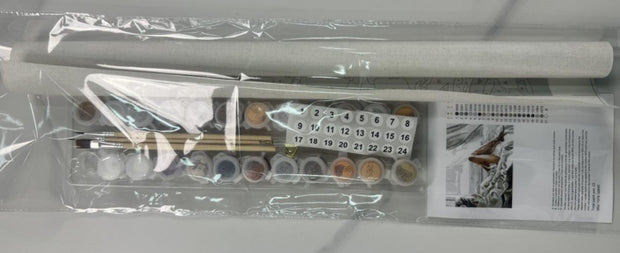 Canvas Painting Wall-Art Landscape By Numbers Elephants Home-Decor RUOPOTY Unique Modern