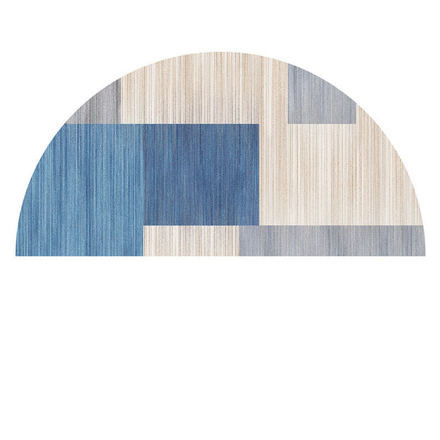 Semicircular Floor Mat Bathroom Non-slip Carpet