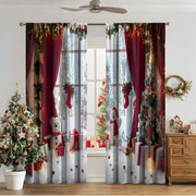 3D Digital Printed Christmas Curtains