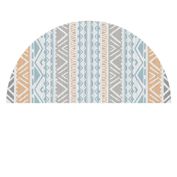 Semicircular Floor Mat Bathroom Non-slip Carpet