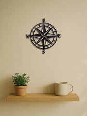 Nautical Compass Metal Wall Art - Ocean Theme Decor Sailor Gift Idea