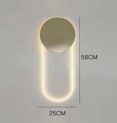 Simple And Light Luxury Living Room Dining Room Wall Lamp