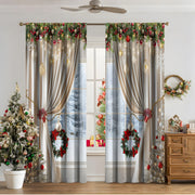 3D Digital Printed Christmas Curtains
